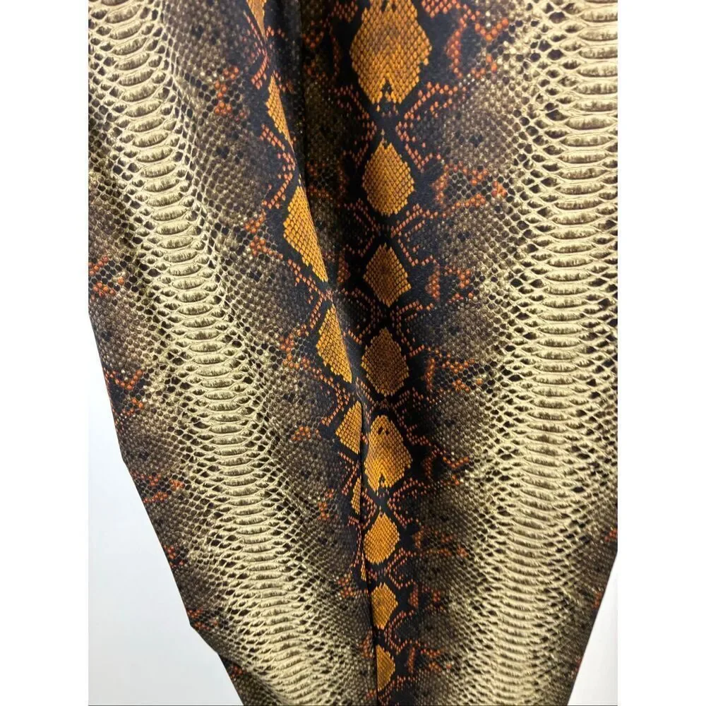 SKIMS NWT Swim Sarong in Desert Snake Print Size XS